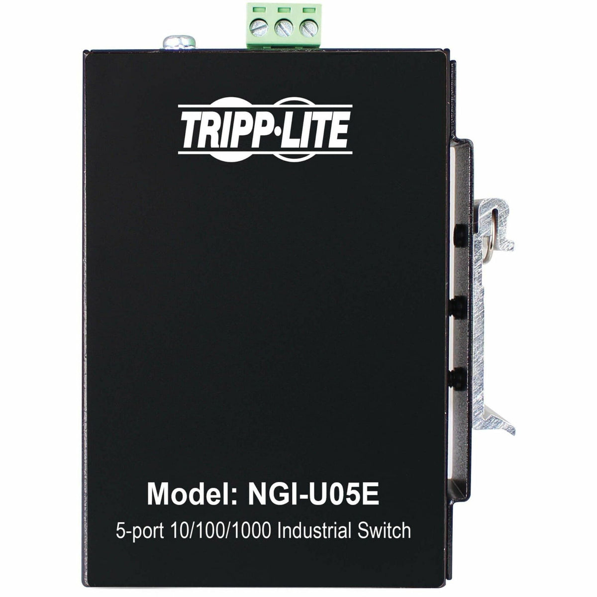 Tripp Lite by Eaton 5-Port Unmanaged Industrial Gigabit Ethernet Switch - 10/100/1000 Mbps, Ruggedized, -40Â&deg; to 75Â&deg;C, EIP QoS, DIN/Wall Mount - TAA Compliant - NGI-U05E