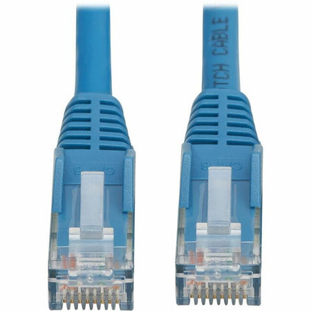 Eaton Tripp Lite Series Cat6 Gigabit Snagless Molded UTP Ethernet Cable (RJ45 M/M), PoE, LSZH, Blue, 1 m (3.3 ft.) - N201L-01M-BL