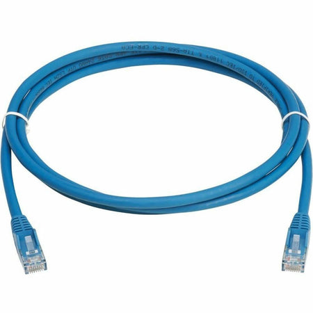 Eaton Tripp Lite Series Cat6 Gigabit Snagless Molded UTP Ethernet Cable (RJ45 M/M), PoE, LSZH, Blue, 2 m (6.6 ft.) - N201L-02M-BL