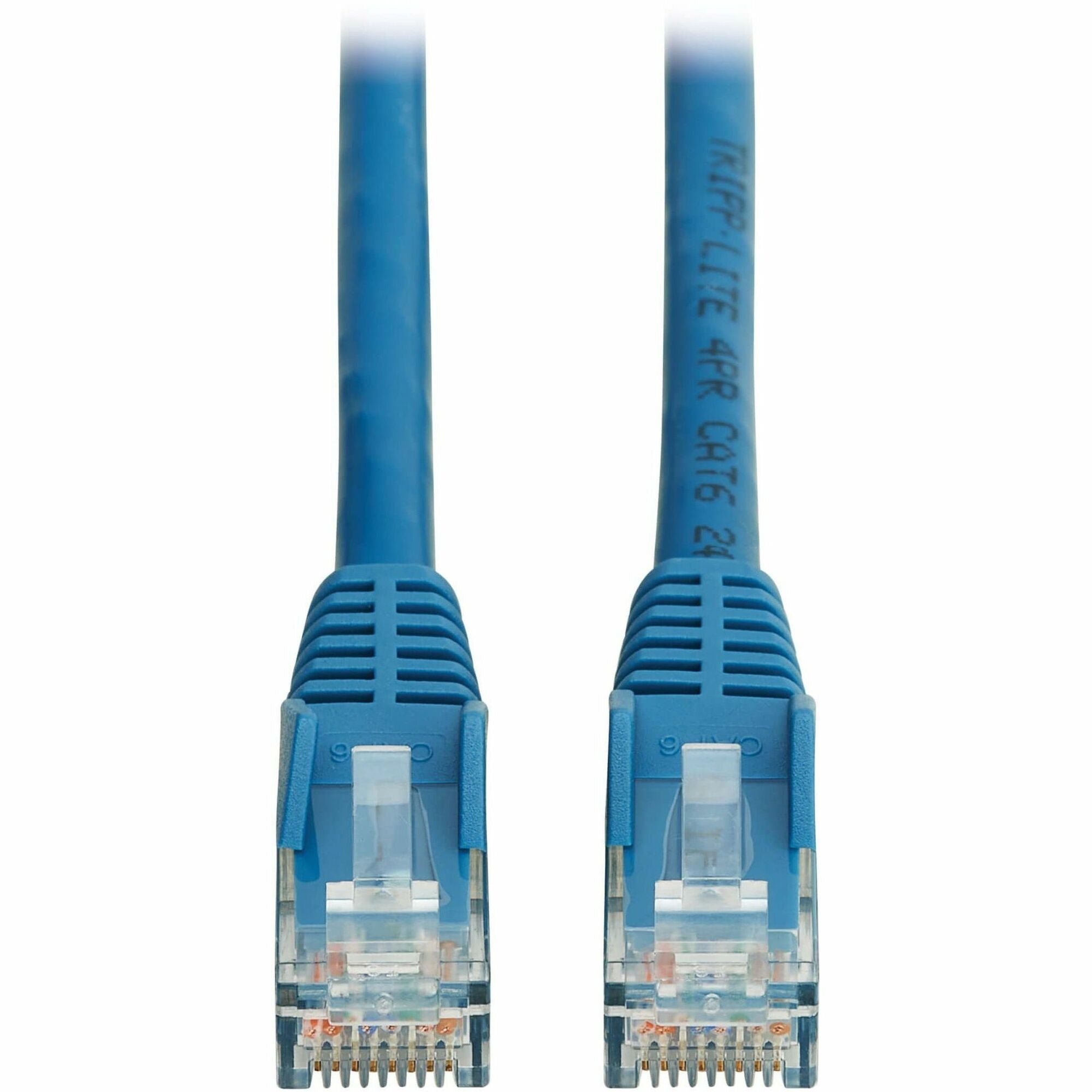 Eaton Tripp Lite Series Cat6 Gigabit Snagless Molded UTP Ethernet Cable (RJ45 M/M), PoE, LSZH, Blue, 15 m (49.2 ft.) - N201L-15M-BL