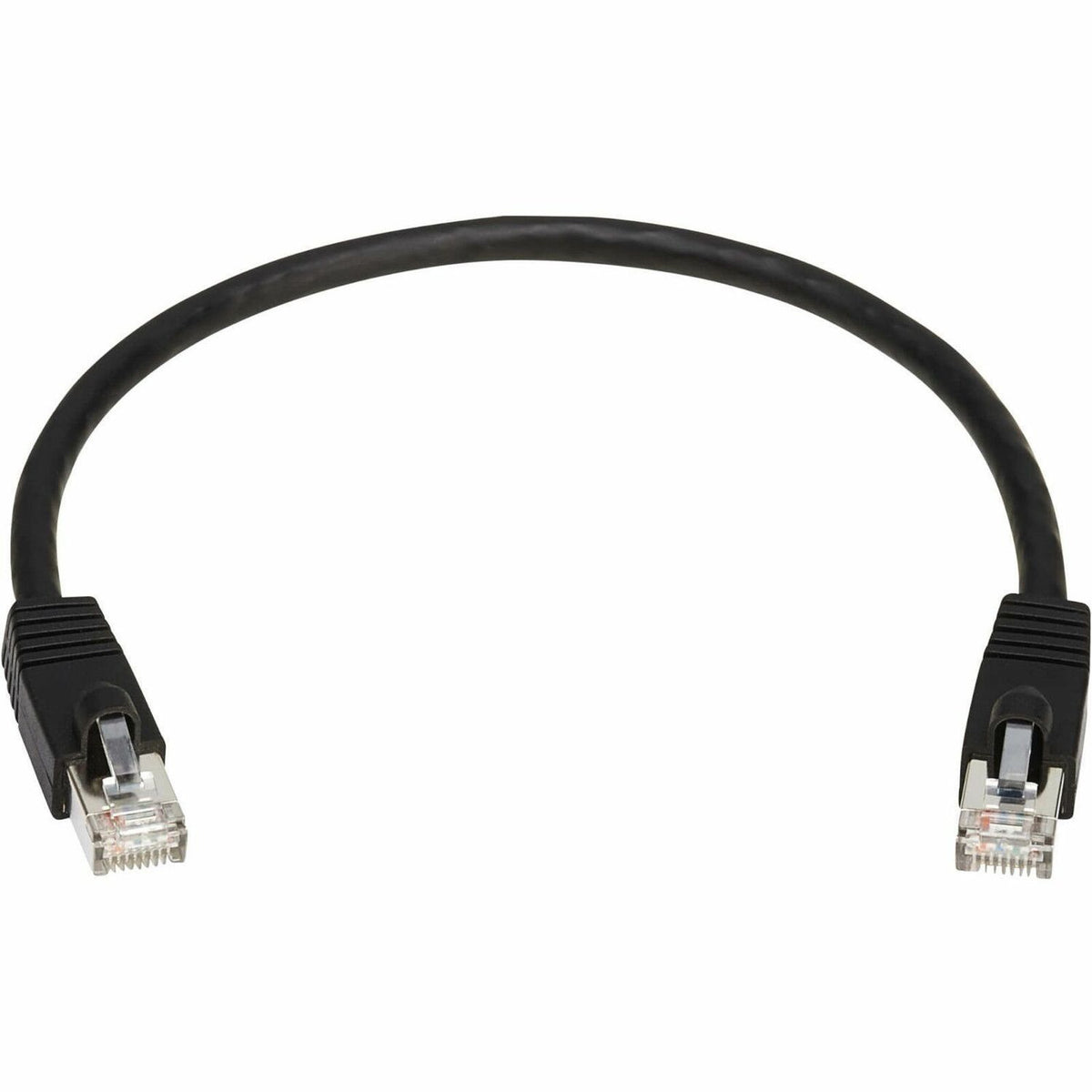 Eaton Tripp Lite Series Cat8 40G Snagless SSTP Ethernet Cable (RJ45 M/M), PoE, Black, 1 ft. (0.3 m) - N272-F01-BK