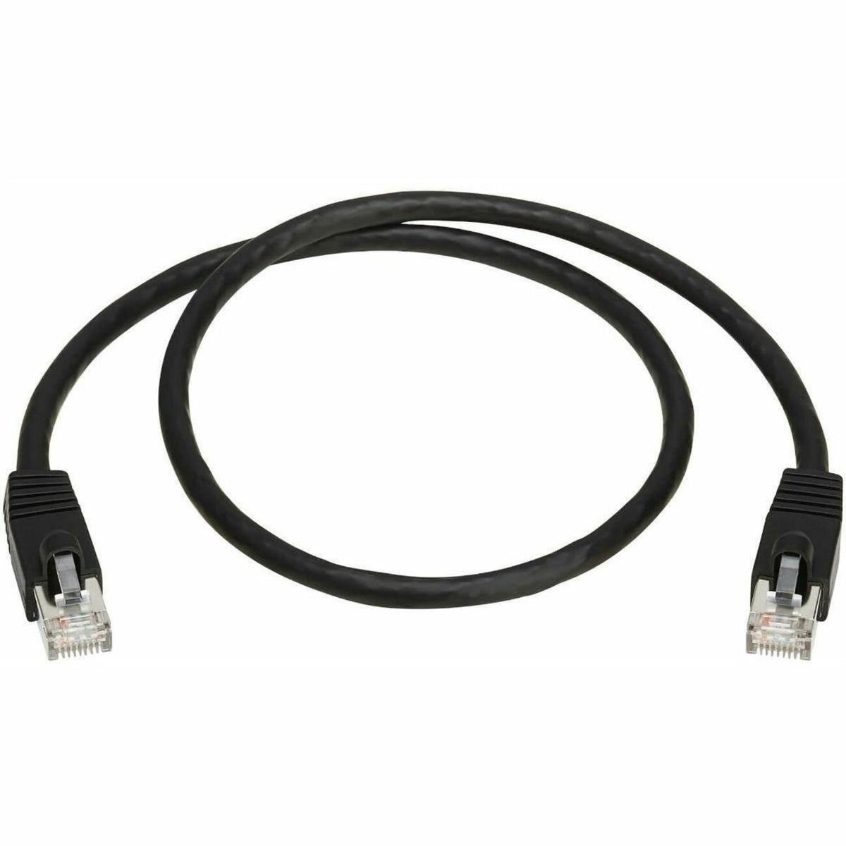 Eaton Tripp Lite Series Cat8 40G Snagless SSTP Ethernet Cable (RJ45 M/M), PoE, Black, 2 ft. (0.6 m) - N272-F02-BK