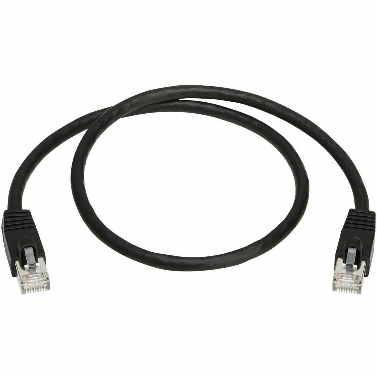 Eaton Tripp Lite Series Cat8 40G Snagless SSTP Ethernet Cable (RJ45 M/M), PoE, Black, 2 ft. (0.6 m) - N272-F02-BK