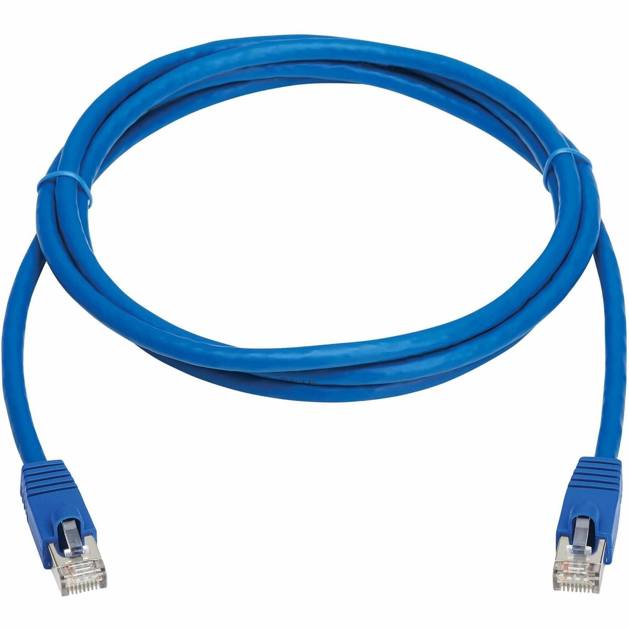 Eaton Tripp Lite Series Cat8 40G Snagless SSTP Ethernet Cable (RJ45 M/M), PoE, Blue, 5 ft. (1.5 m) - N272-F05-BL