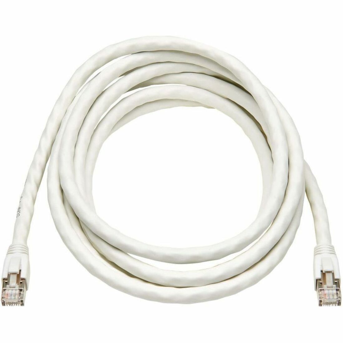 Eaton Tripp Lite Series Cat8 40G Snagless SSTP Ethernet Cable (RJ45 M/M), PoE, White, 12 ft. (3.7 m) - N272-F12-WH