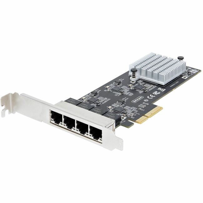 StarTech.com 4-Port 2.5G NBASE-T PCIe Network Card, Computer Network Card Interface, Intel&reg; I225-V, Quad-Port Ethernet, Multi-Gigabit NIC - PR42GI-NETWORK-CARD