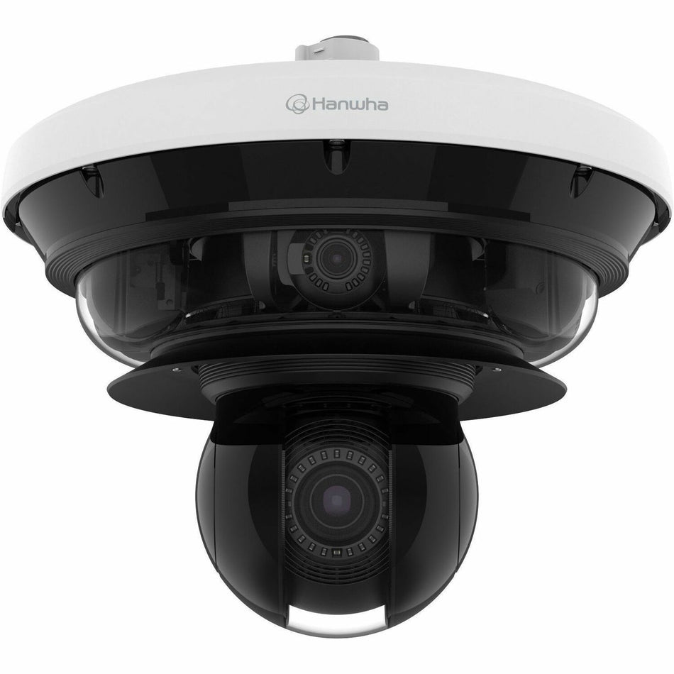 Wisenet PNM-C34404RQPZ 34 Megapixel Outdoor 4K Network Camera - Color - Dome - White - PNM-C34404RQPZ