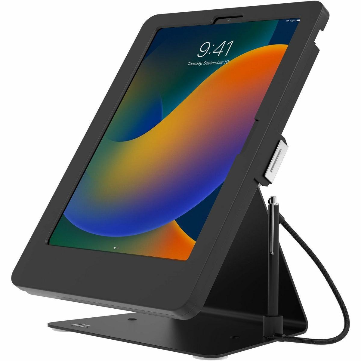 CTA Kiosk Stand w/ Stylus for iPad 10, iPad Air 4 & 5, & 11" iPad Pro - Black - PAD-DASB109
