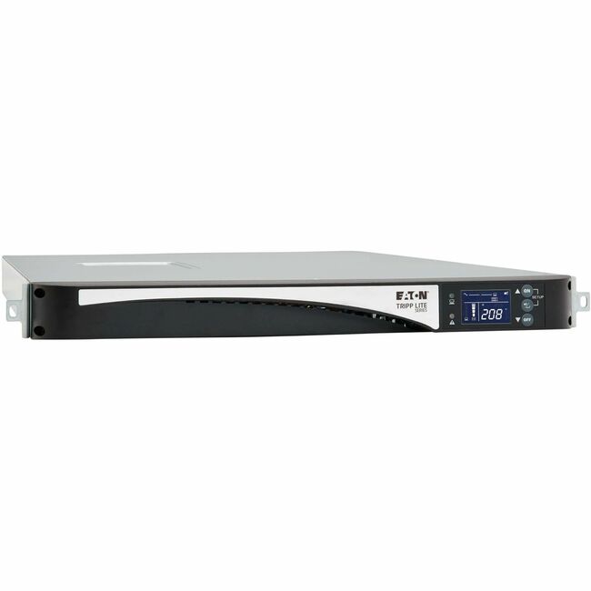 Eaton Tripp Lite Series SmartOnline 1500VA 1440W 208/230V Double-Conversion UPS - 5 Outlets, Network Card Option, LCD, USB, DB9, 1U Rack - Battery Backup - SUINT1500LCD1U