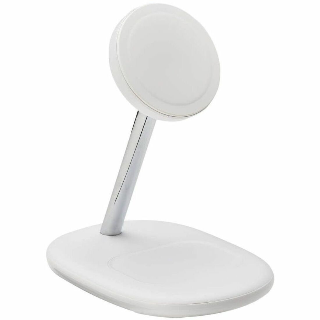 Eaton Tripp Lite Series 20W MagSafe Wireless Charging Stand for iPhone 12-16 and AirPods - Apple MFI Certified Fast Charger with 3 ft USB-C Cable, White - U280MS-2N1-WH