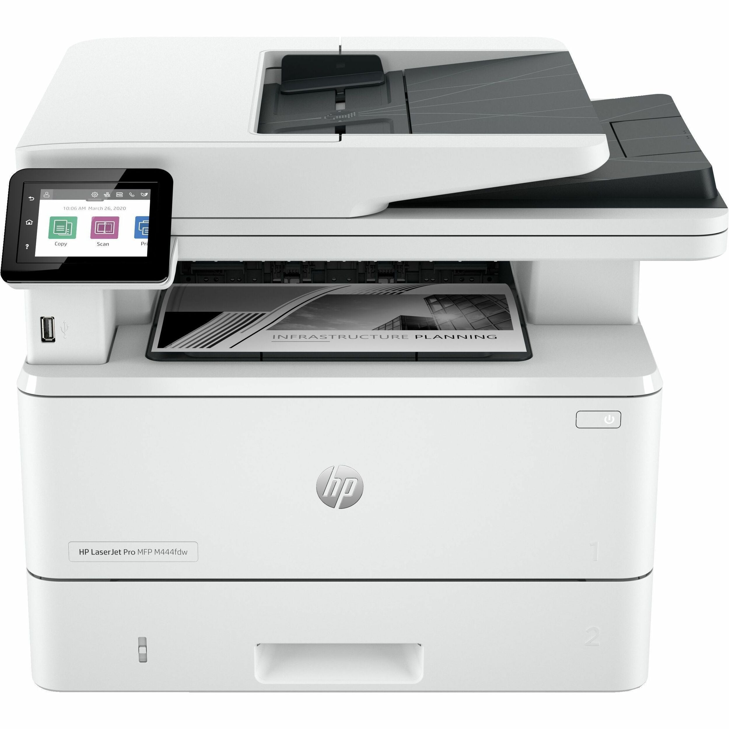 HP LaserJet Pro 4101fdw Wireless Laser Multifunction Printer - Refurbished - Monochrome - 2Z619FR#BGJ
