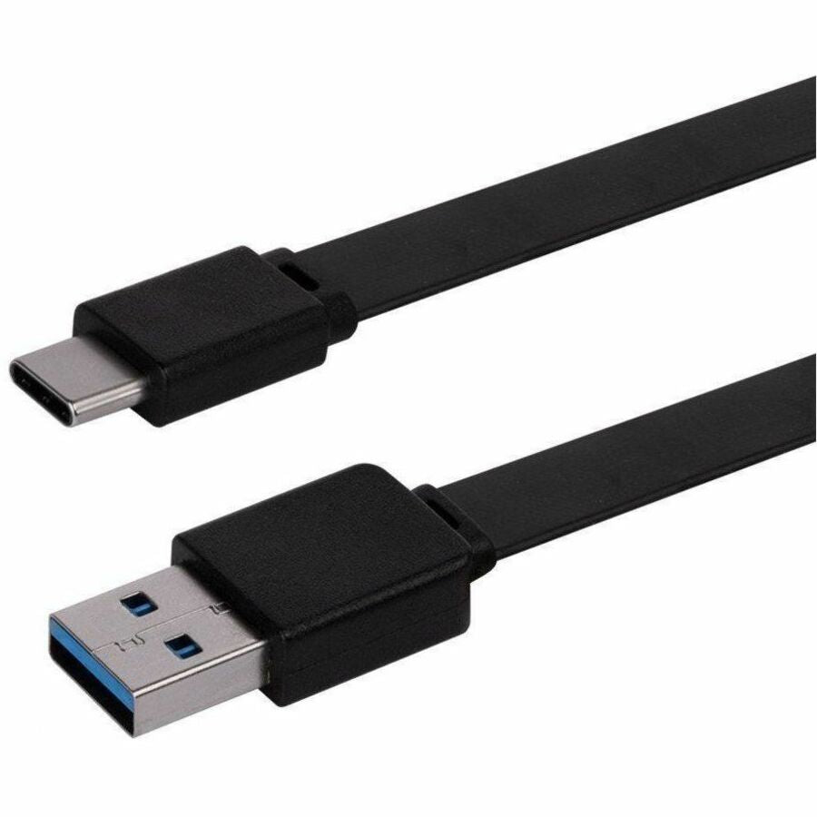 Monoprice Flat USB-C to USB-A 3.2 Gen 1x1 Charge and Sync Cable 5Gbps 3A Black 6ft - 41941