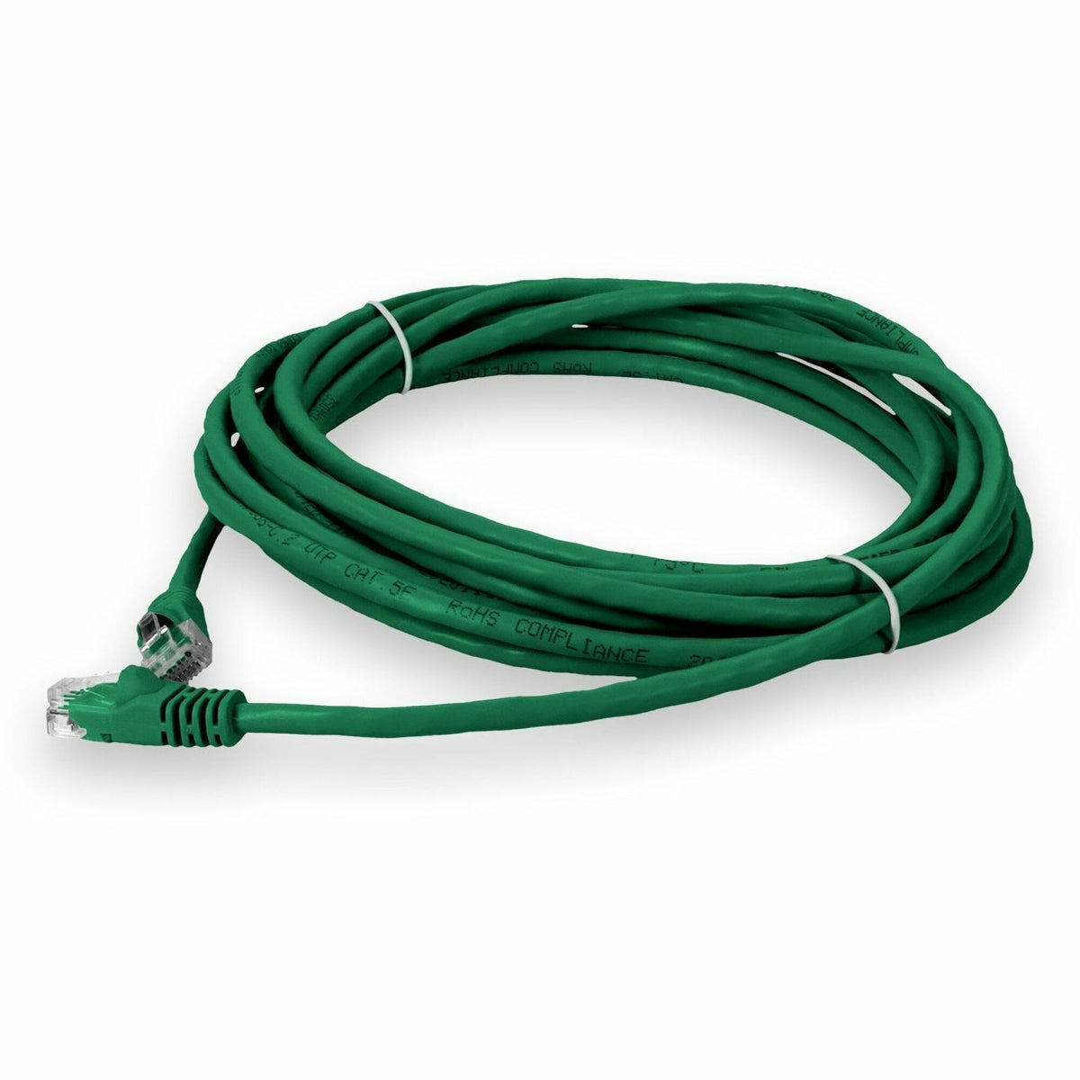 AddOn 14ft Green CAT 5E PVC Ethernet Cable Snagless Bubble Boot RJ-45 M/M - ADD-14FCAT5E-GN