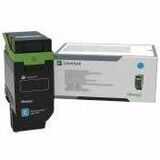 Lexmark Original Laser Toner Cartridge - Single Pack - Cyan - 1 / Pack - 75M0H20