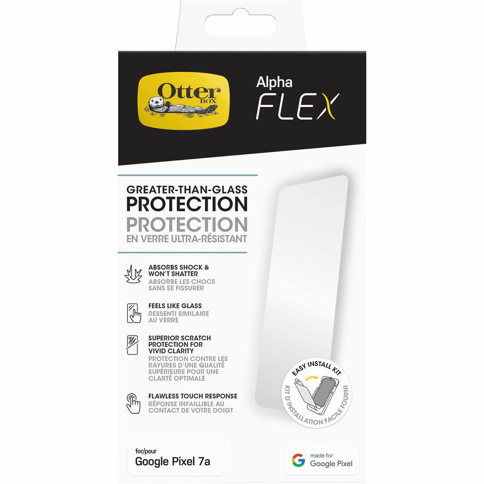 OtterBox Pixel 7a Screen Protector Alpha Flex Antimicrobial Clear - 77-92105