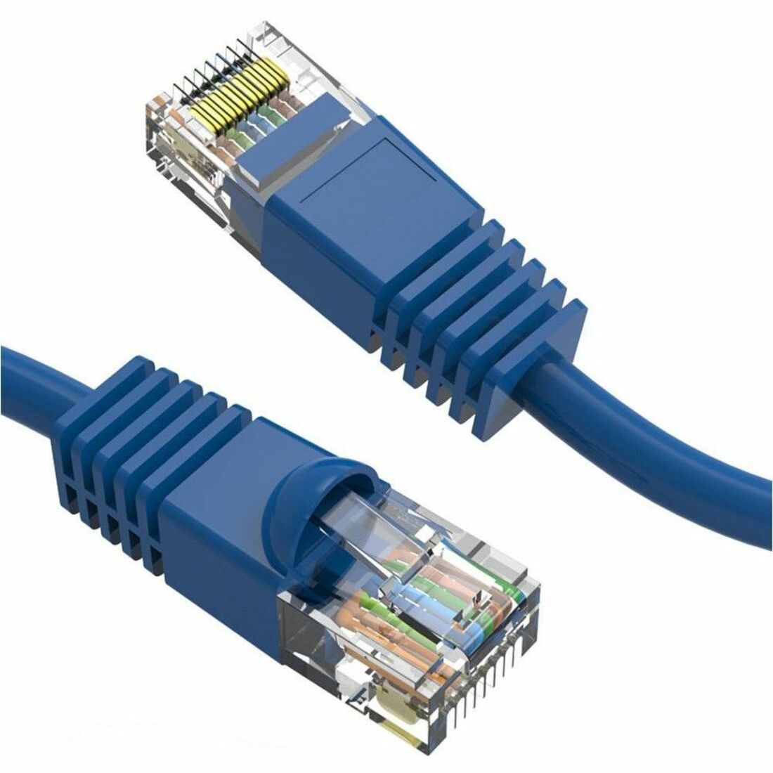 Axiom 9FT CAT5E 350mhz Patch Cable Molded Boot (Blue) - TAA Compliant - AXG100007