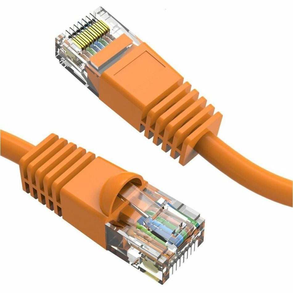 Axiom 9FT CAT5E 350mhz Patch Cable Molded Boot (Orange) - TAA Compliant - AXG100010