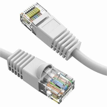 Axiom 12FT CAT5E 350mhz Patch Cable Molded Boot (White) - TAA Compliant - AXG100022