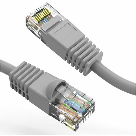 Axiom 35FT CAT5E 350mhz Patch Cable Molded Boot (Gray) - TAA Compliant - AXG100035