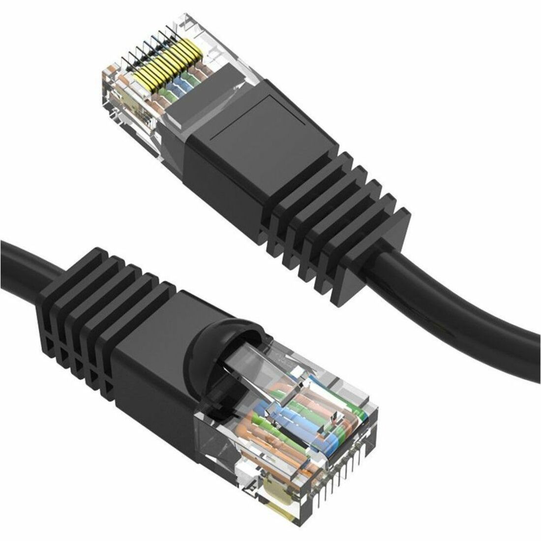 Axiom 30FT CAT5E 350mhz Patch Cable Molded Boot (Black) - TAA Compliant - AXG100024