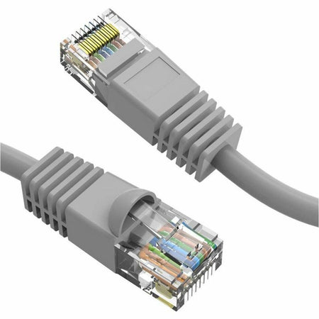 Axiom 8FT CAT5E 350mhz Patch Cable Molded Boot (Gray) - TAA Compliant - AXG99999