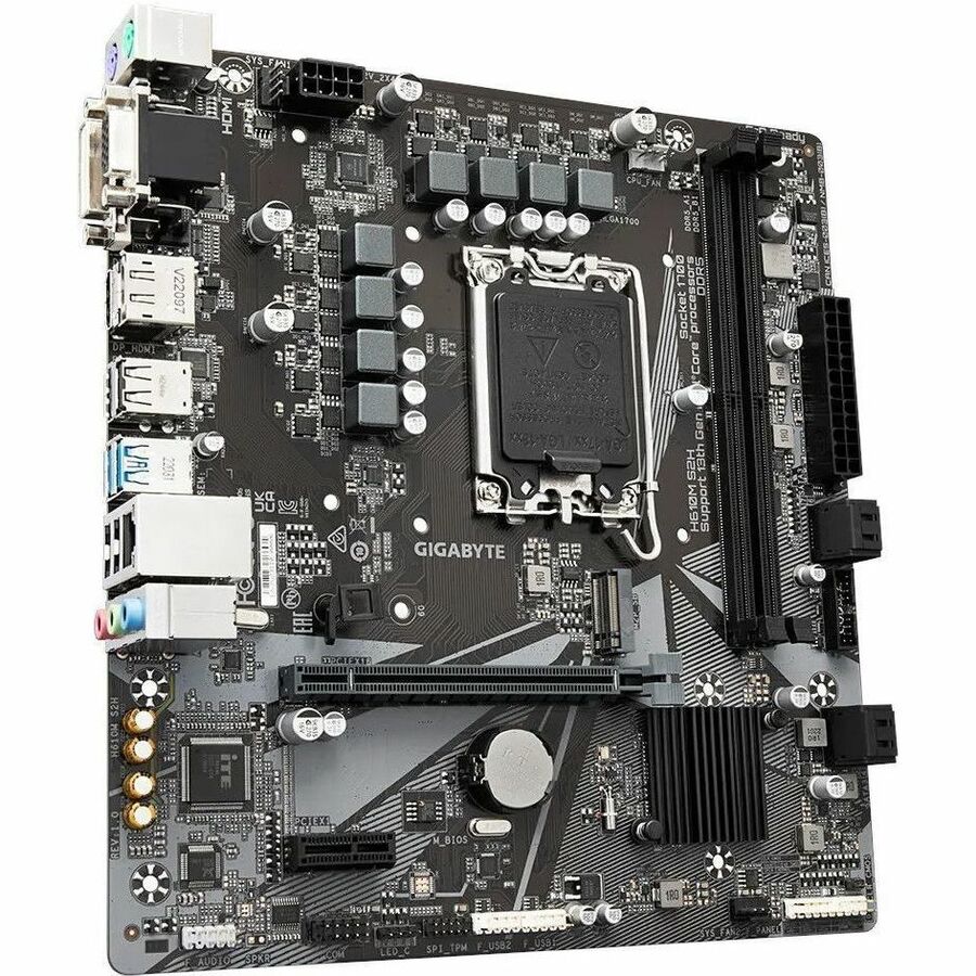 Gigabyte Ultra Durable H610M S2H Gaming Desktop Motherboard - Intel H610 Chipset - Socket LGA-1700 - Micro ATX - H610M S2H