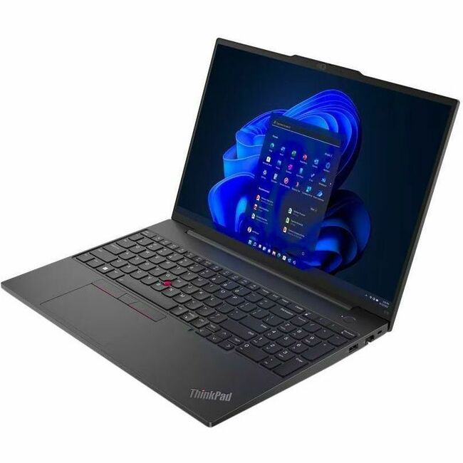 Lenovo ThinkPad E16 Gen 1 21JT001PUS 16" Notebook - WUXGA - AMD Ryzen 5 7530U - 8 GB - 256 GB SSD - Graphite Black - 21JT001PUS