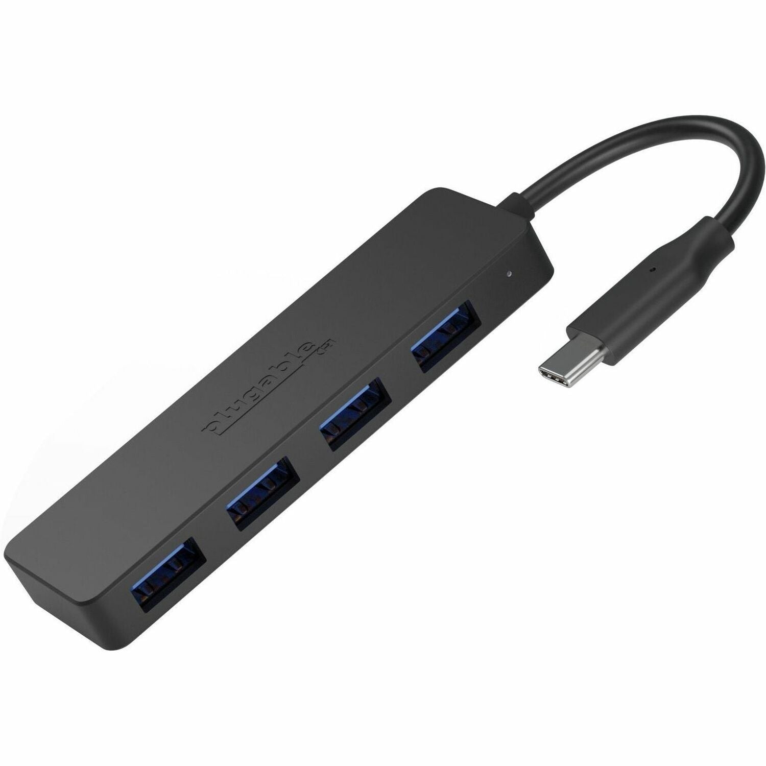 Plugable USB C to USB Adapter Hub, 4 Port USB 3.0 Hub, USB Splitter for Laptop - USBC-HUB4A