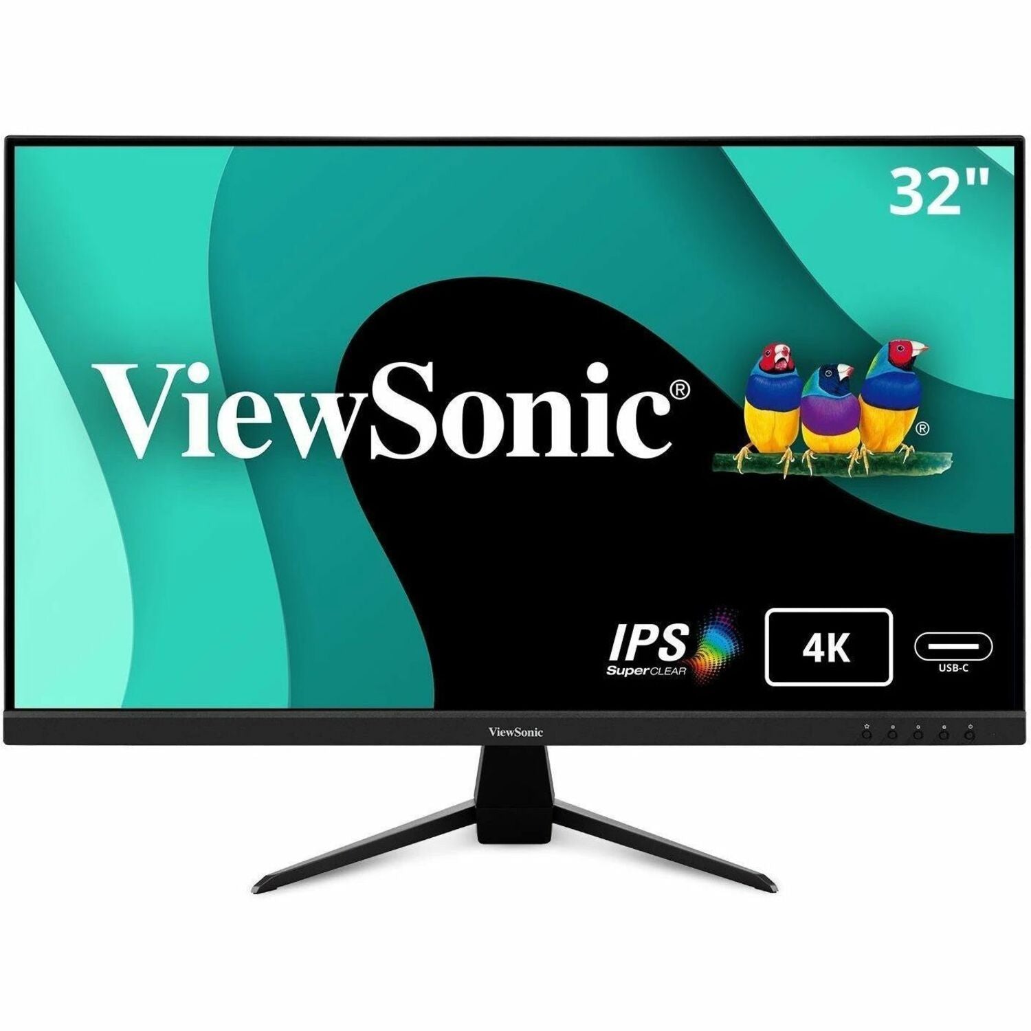 ViewSonic VX3267U-4K 32" Class 4K UHD LED Monitor - 16:9 - Black - VX3267U-4K