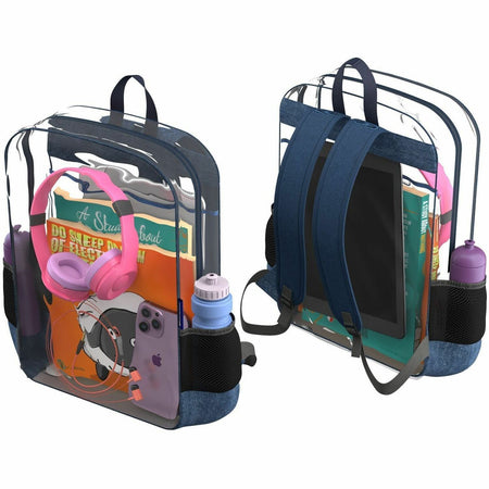 MAXCases Extreme Clear Backpack w/1 Compartment (See-Through Backpack) - MC-BP-1P-CLR
