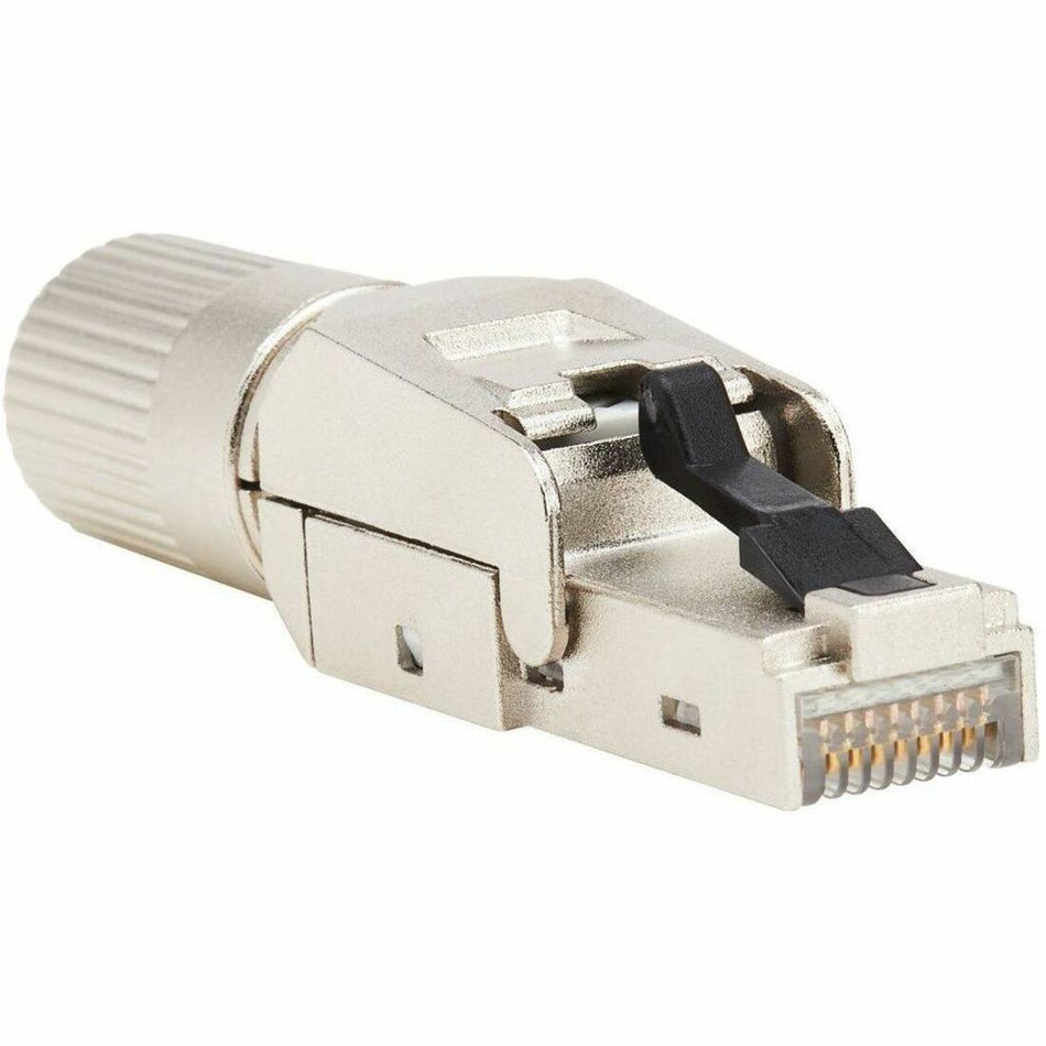 Eaton Tripp Lite Series Cat8 STP Class 1 Field-Termination Plug, 568A/568B, TAA - N233-SHC8-1