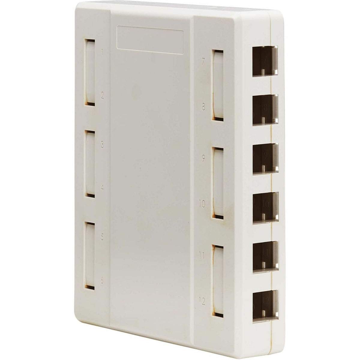 Eaton Tripp Lite Series Surface-Mount Box for Keystone Jacks - 12 Ports, White, TAA - N082-012-WH