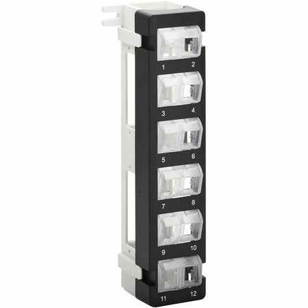 Eaton Tripp Lite Series 12-Port Wall-Mount Patch Panel for UTP Keystone Jacks, Rotatable Modules, TAA - N062-012-KJ-WM