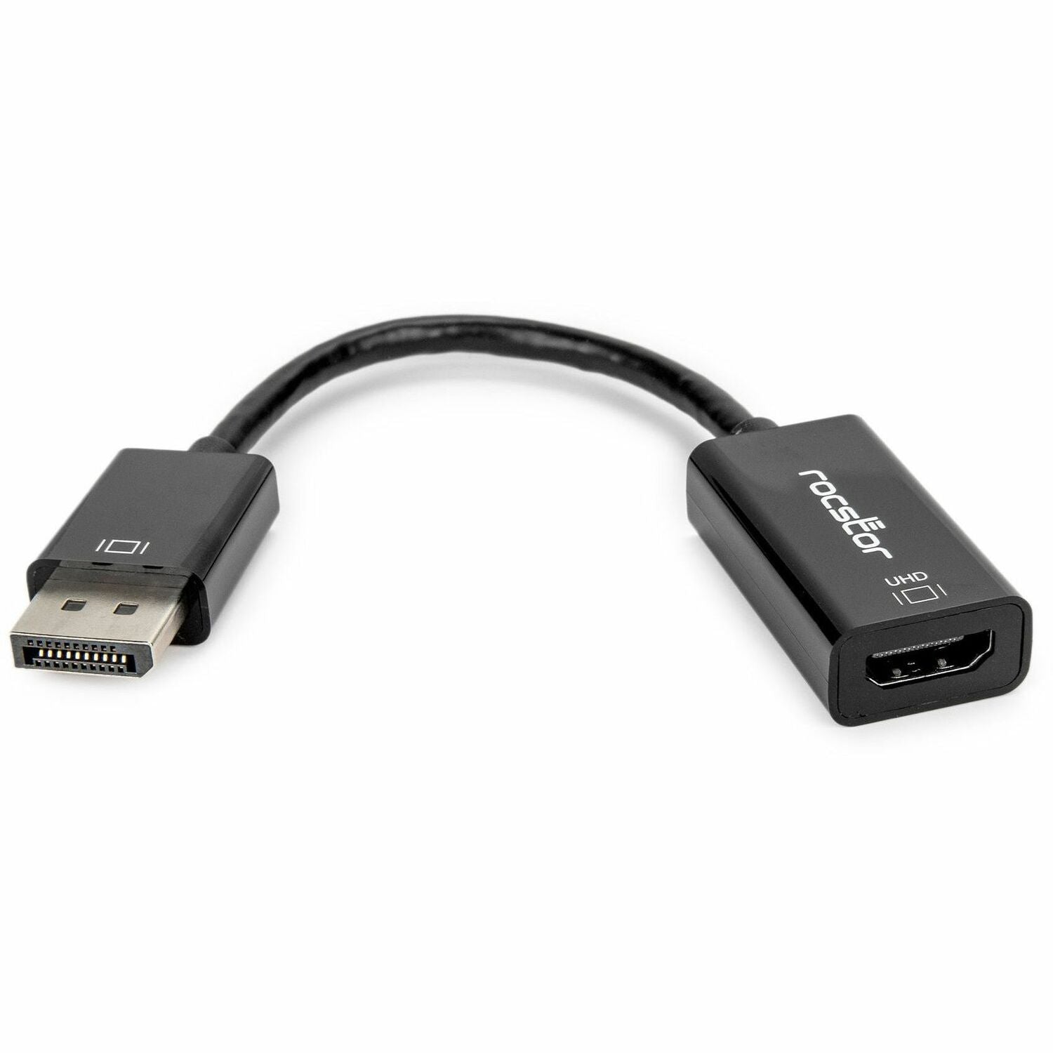 Rocstor DisplayPort 1.2 to HDMI 4K/60Hz Active Adapter Converter - M/F - Black - Y10A101-B2