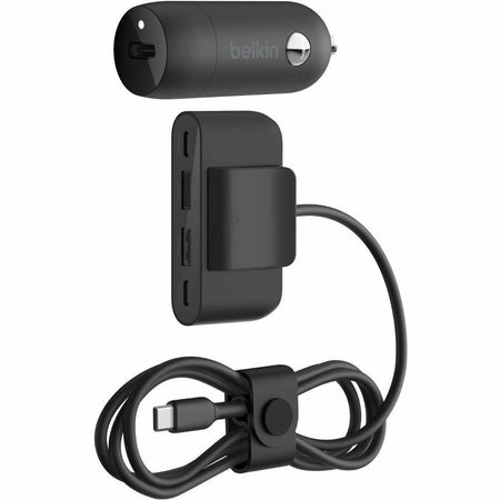 Belkin BoostCharge 30W USB-C Car Charger + 4-port USB power extender - CCA004tt2MBK-B7