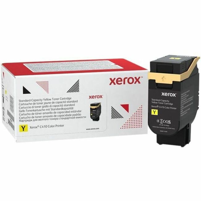 Xerox Original Standard Yield Laser Toner Cartridge - Box - Return Program - Yellow - 1 Pack - 006R04680