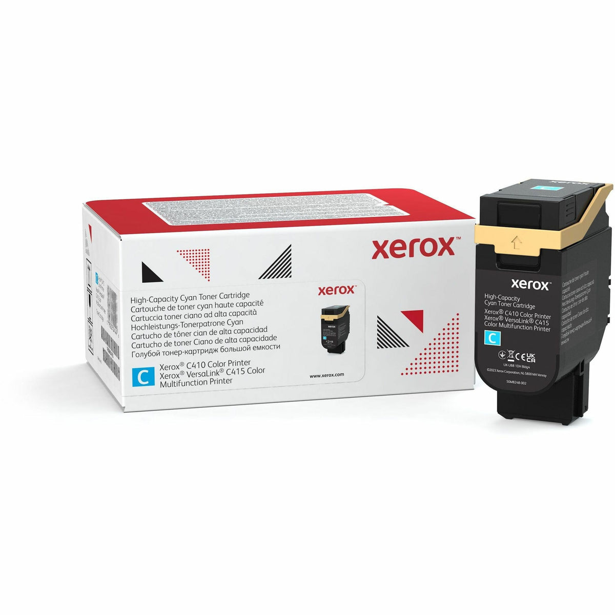 Xerox Genuine Xerox&reg; C410 Color Printer, VersaLink&reg; C415 Color Multifunction Printer Cyan High capacity Toner Cartridge (7000 Pages) - 006R04686 - 006R04686