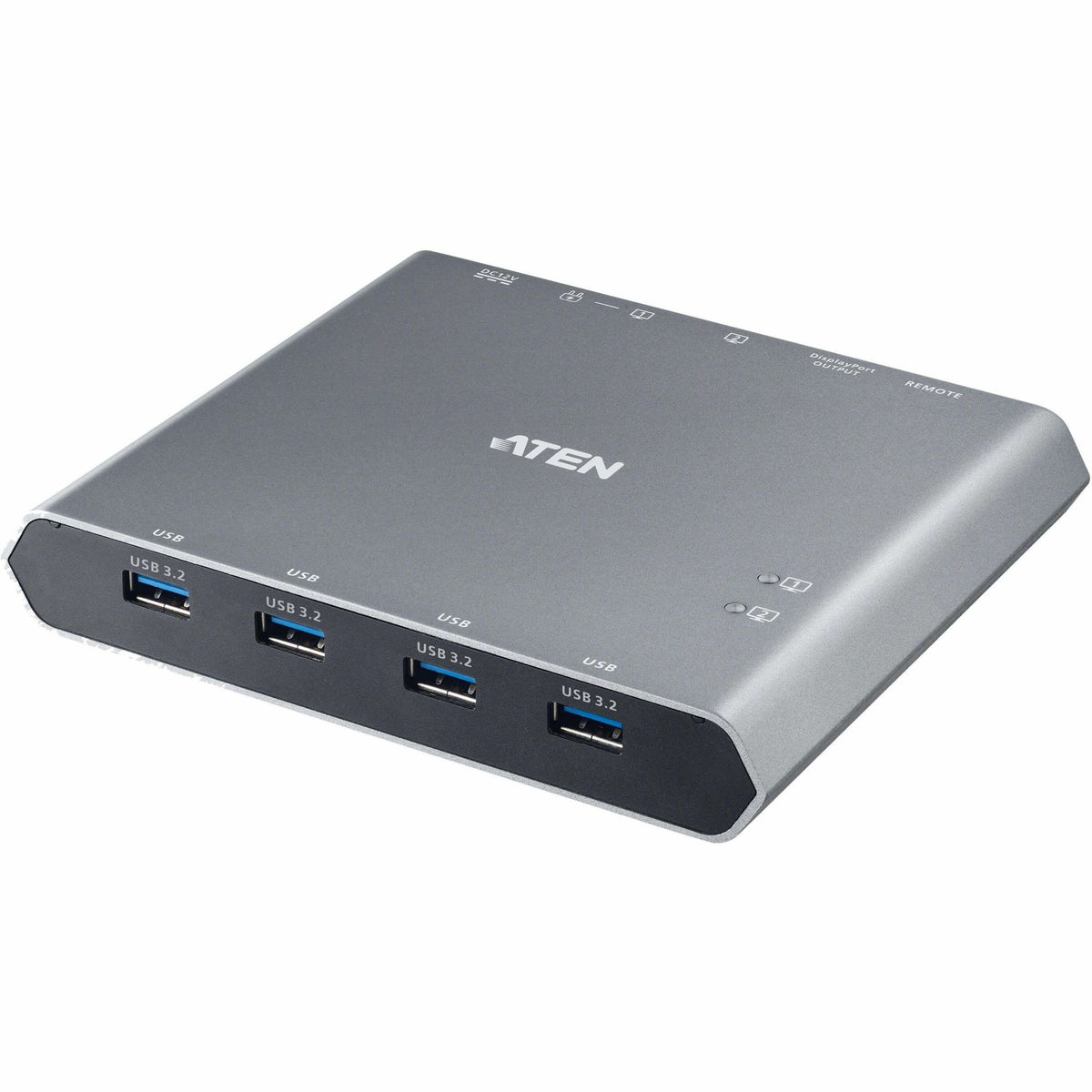 ATEN 2-Port 4K DisplayPort USB-C KVM Dock Switch with Power Pass-through - US3311