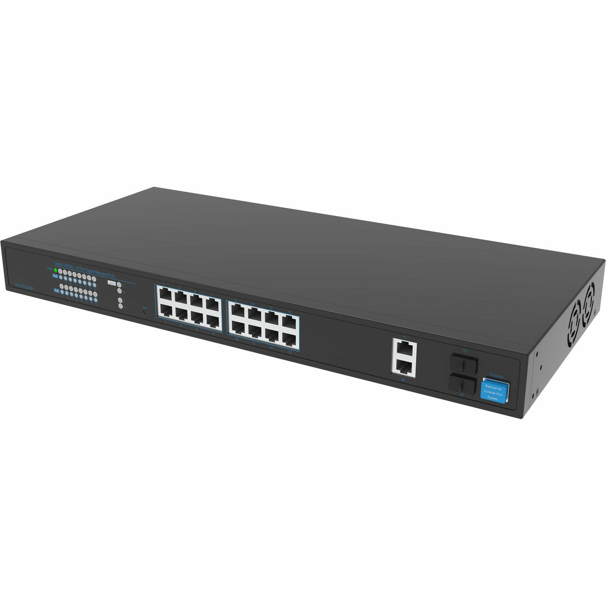 Wisenet 18 Port PoE+ Network Switch - SKY-SW20G-001