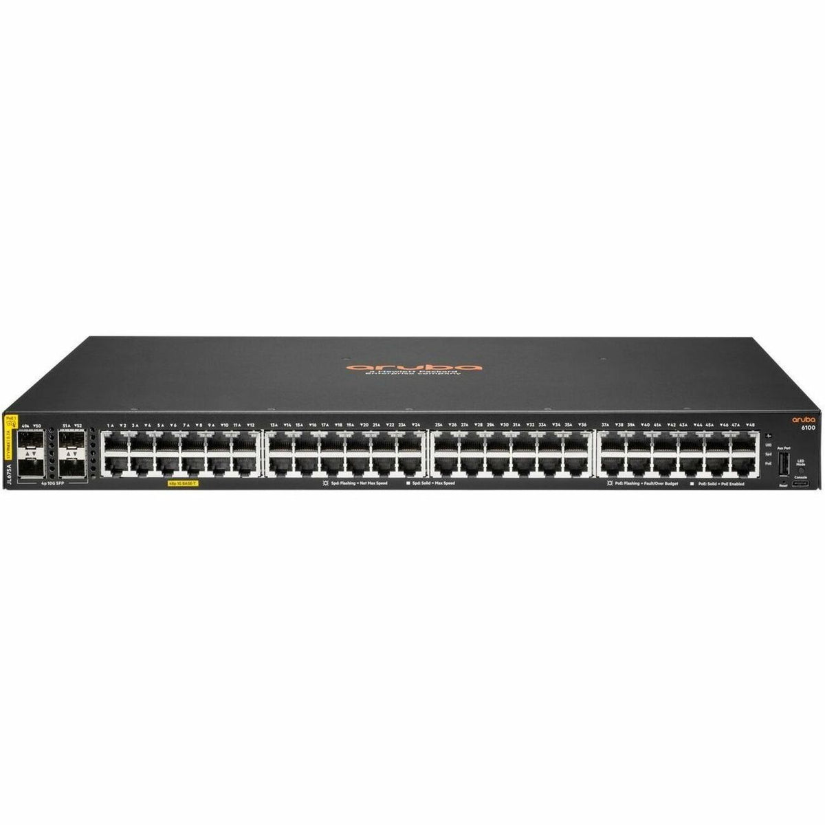 Aruba 6100 48G Class4 PoE 4SFP+ 370W Switch - JL675A#AKJ