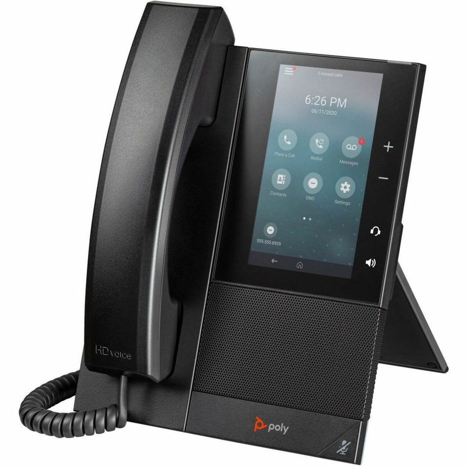 Poly CCX 500 IP Phone - Corded - Corded/Cordless - Bluetooth - Black - 84C15AA#ABA