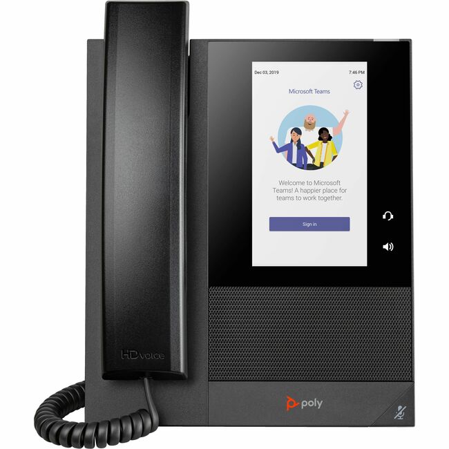 Poly CCX 400 IP Phone - Corded - Corded - Desktop, Wall Mountable - Black - 848Z8AA#AC3
