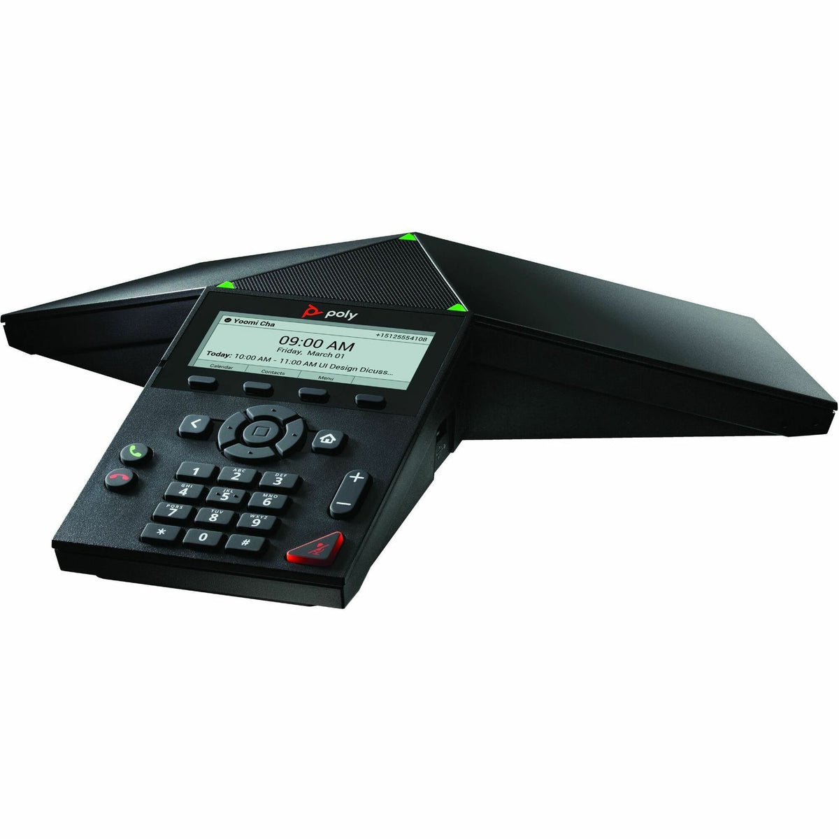 Poly Trio 8300 IP Conference Station - Corded/Cordless - Wi-Fi, Bluetooth - Black - TAA Compliant - 849A2AA#ABA