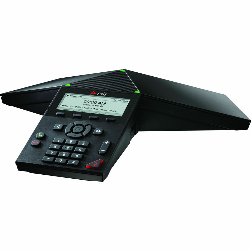 Poly Trio 8300 IP Conference Station - Corded/Cordless - Wi-Fi, Bluetooth - Black - TAA Compliant - 84C20AA#ABA