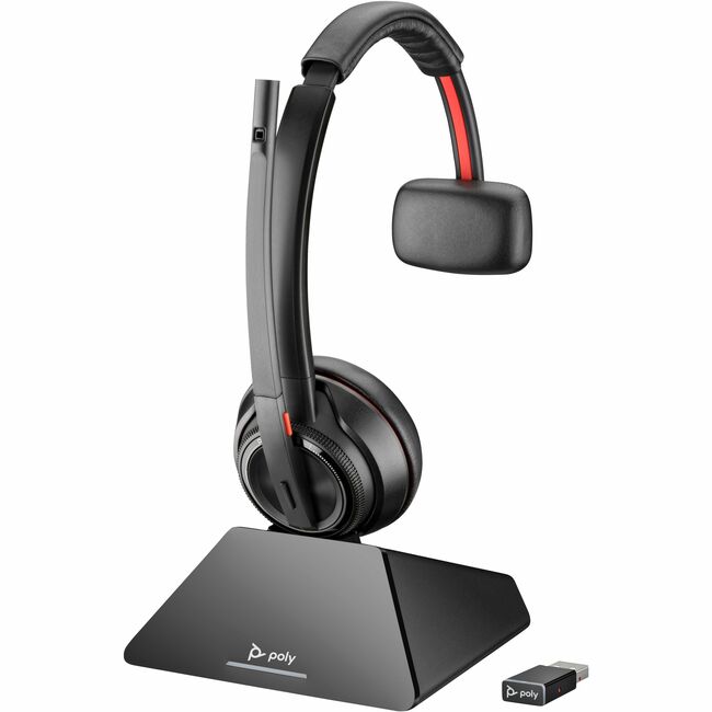 Poly Savi 8210 UC Microsoft Teams Certified DECT 1920-1930 MHz USB-A Headset - 77T31AA#ABA