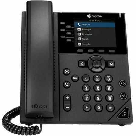 Poly VVX 350 IP Phone - Corded - Corded - Desktop - TAA Compliant - 89B70AA