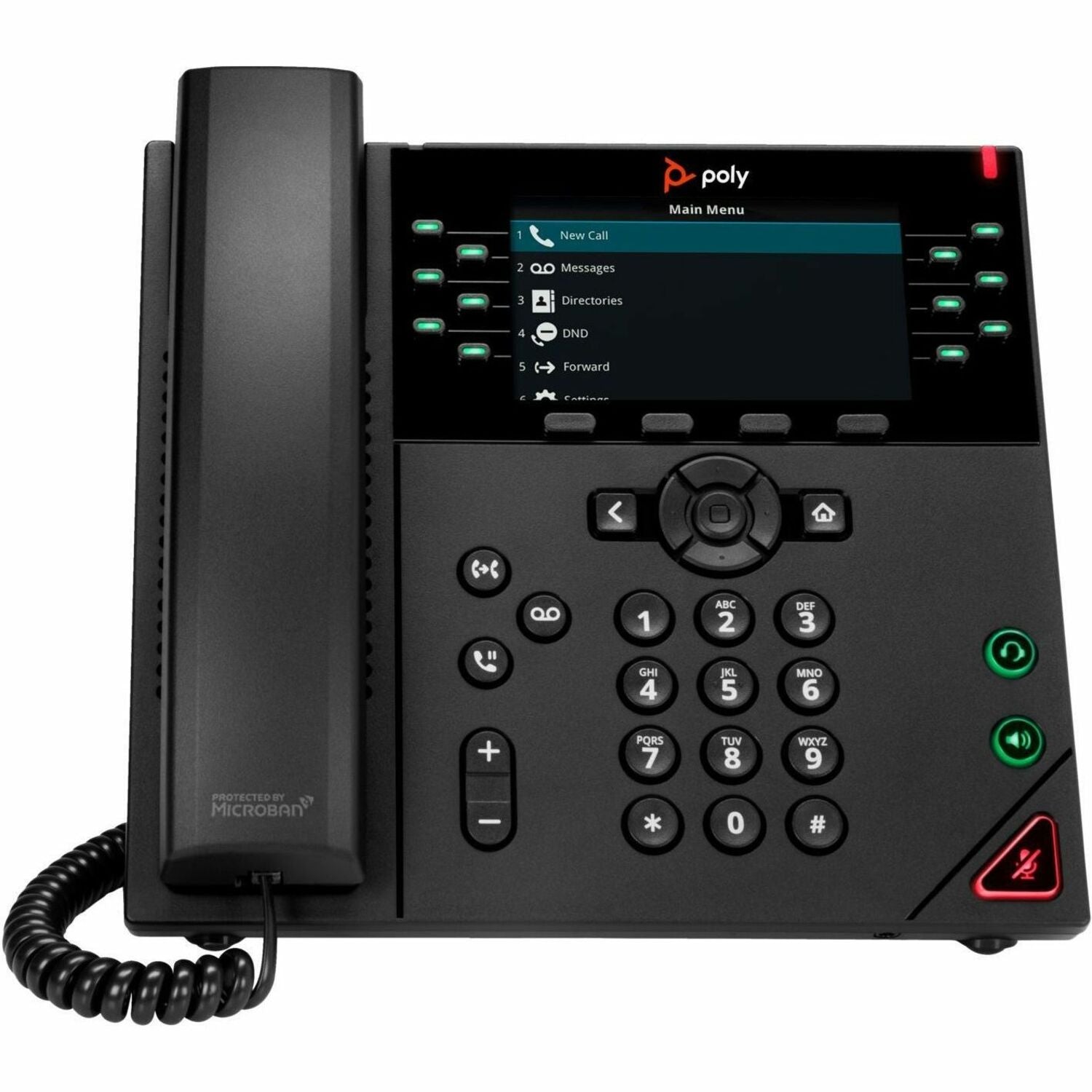 Poly VVX 450 12-Line IP Phone and PoE-enabled GSA/TAA - 89B75AA#ABA