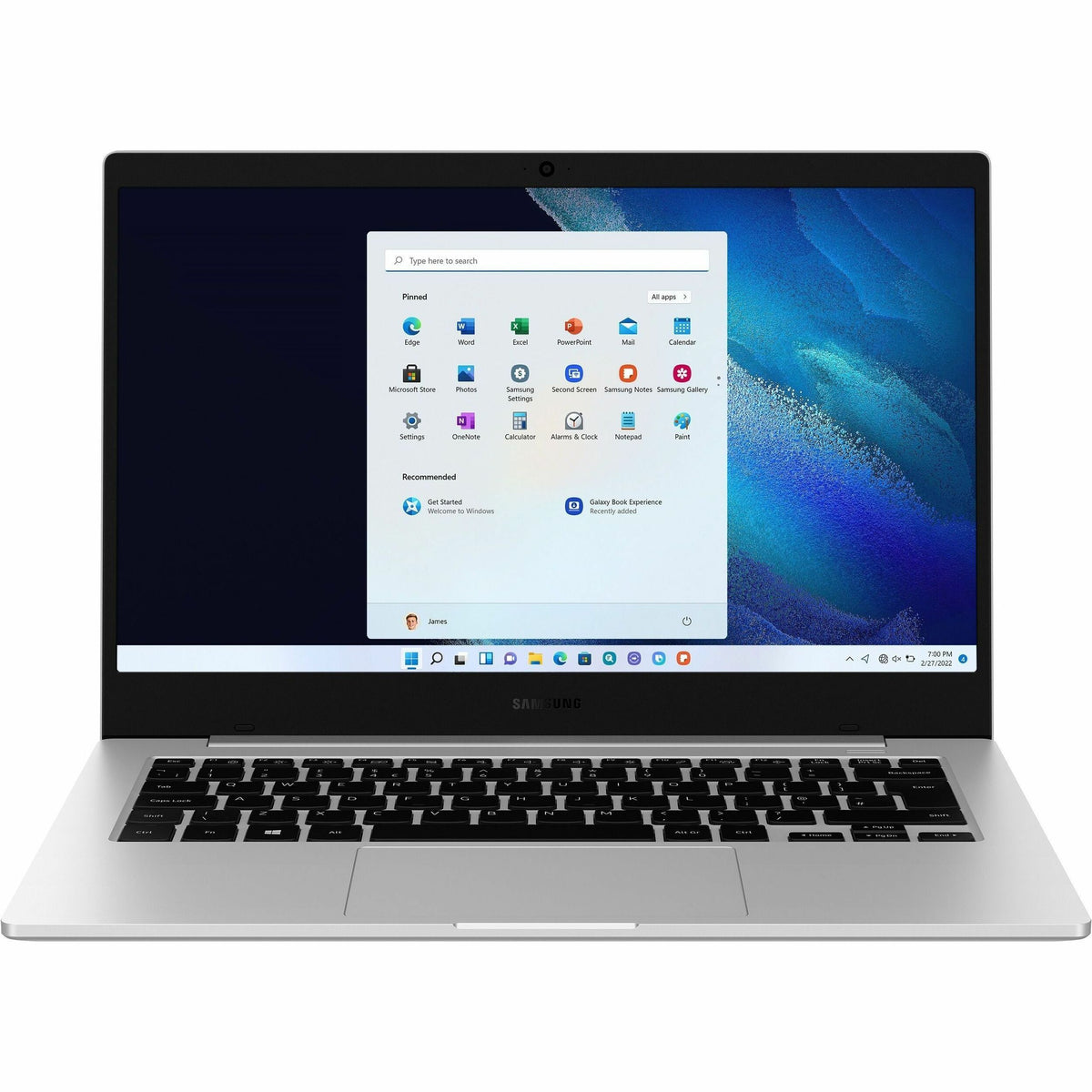 Samsung-IMSourcing Galaxy Book Go NP340XLA-KA3CA 14" Notebook - Full HD - Qualcomm Kryo 468 - 4 GB - 128 GB Flash Memory - Silver - NP340XLA-KA3CA