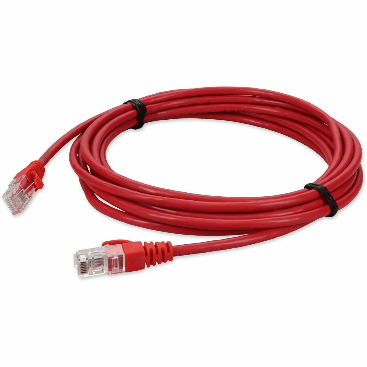 AddOn 14ft Red CAT 5E PVC Ethernet Cable Snagless Bubble Boot RJ-45 M/M - ADD-14FCAT5E-RD