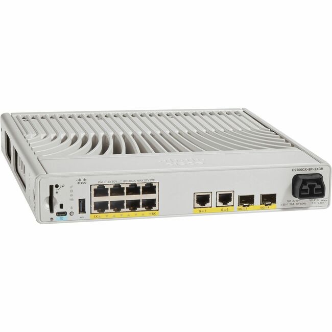 Cisco Catalyst C9200CX-8P-2XGH Ethernet Switch - C9200CX-8P-2XGH-A